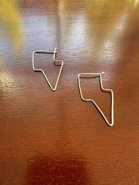 Bowie silver lightning bolt threader earrings